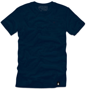 BRANDED BLANK NAVY T  ESSENTIAL 3 PACK TEES