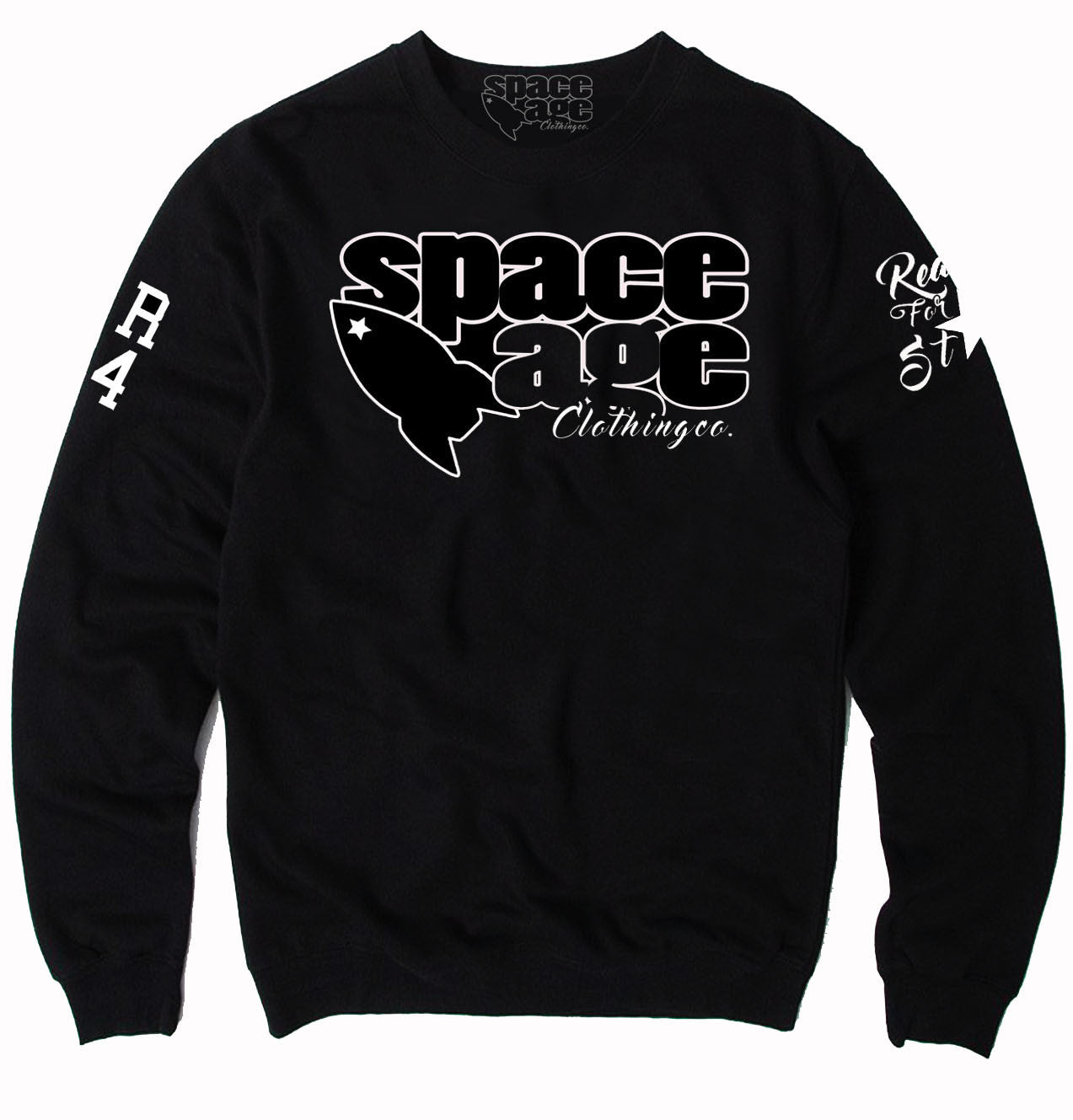 OG Space Age Clothing Co.  Sweatshirt - Black / White