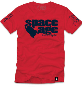 OG Space Age Clothing Co. T- Shirt  Red / Navy