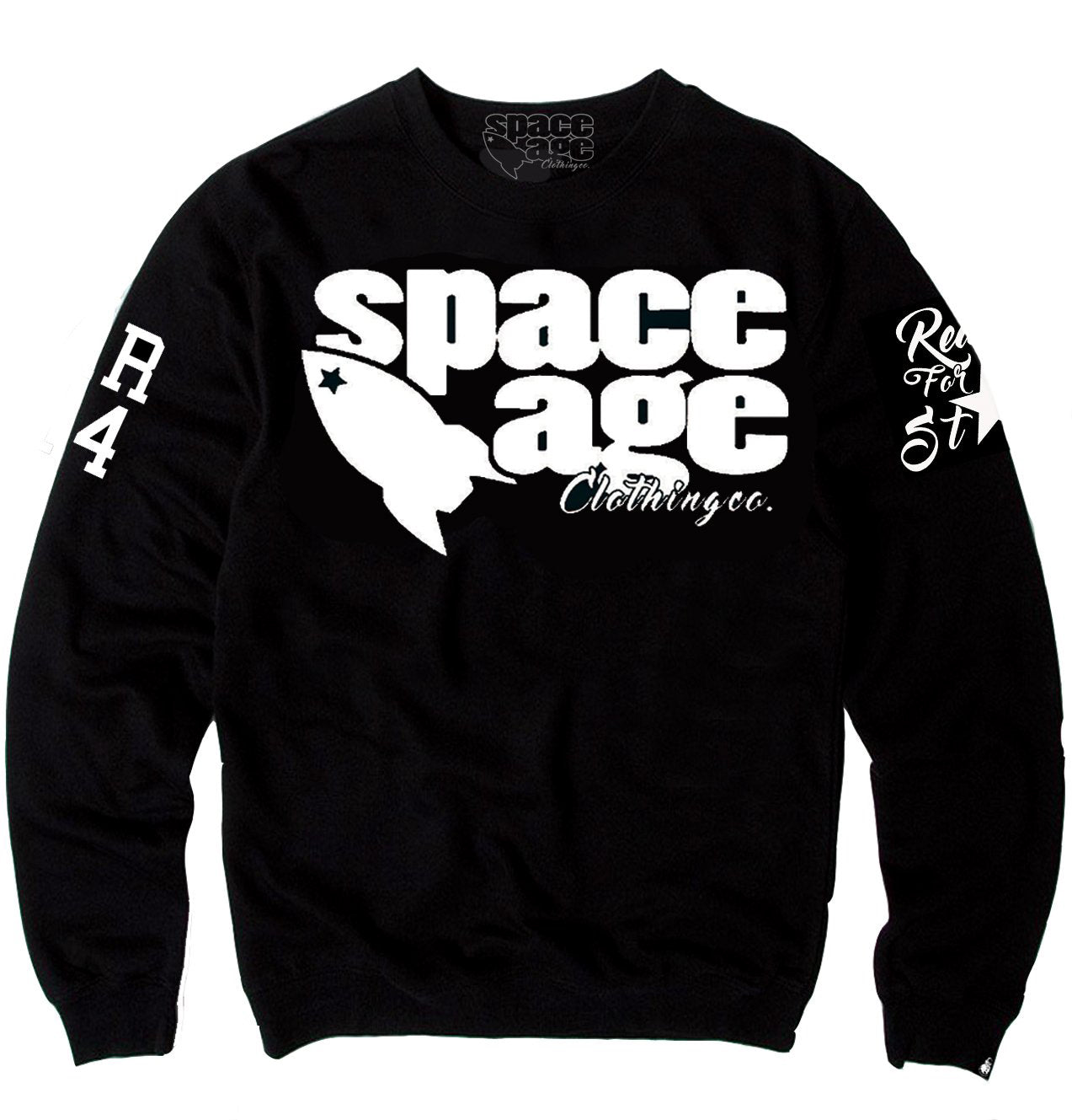 OG SpaceAge Sweat Shirt / Black White