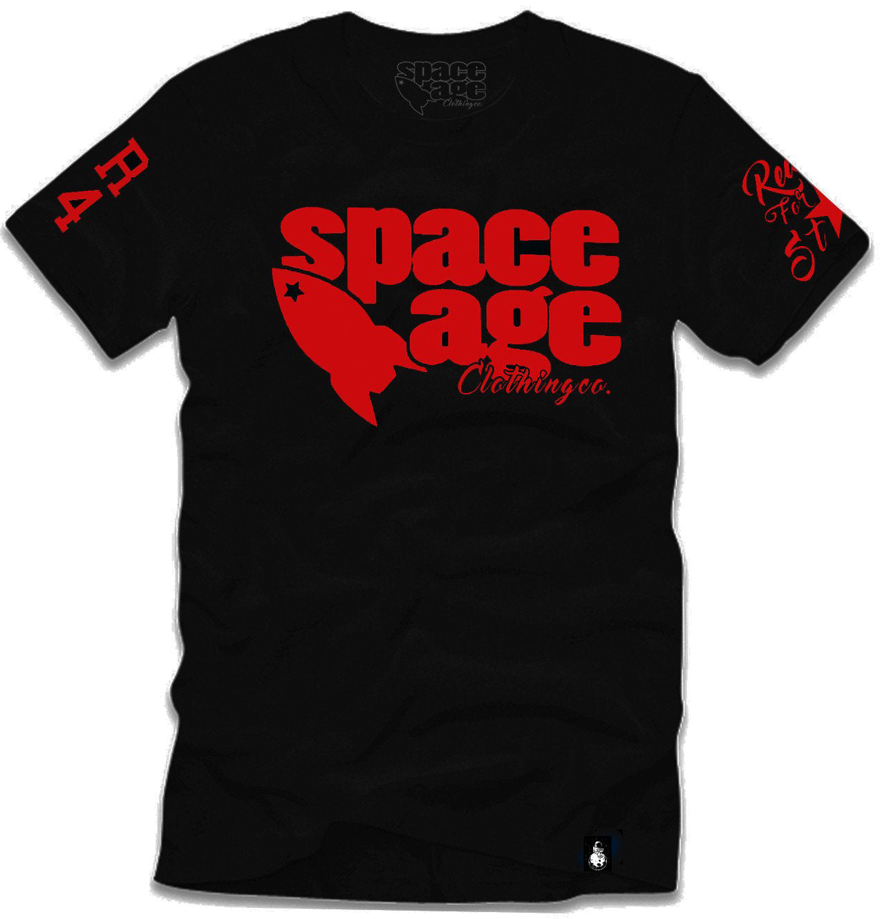 OG Space Age Clothing Co.  T- Shirt   Black /Red