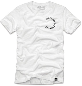 3/4 Circle T- Shirt - White / Black