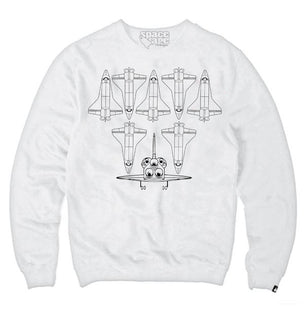 Paper Shuttle / Sweatshirt white