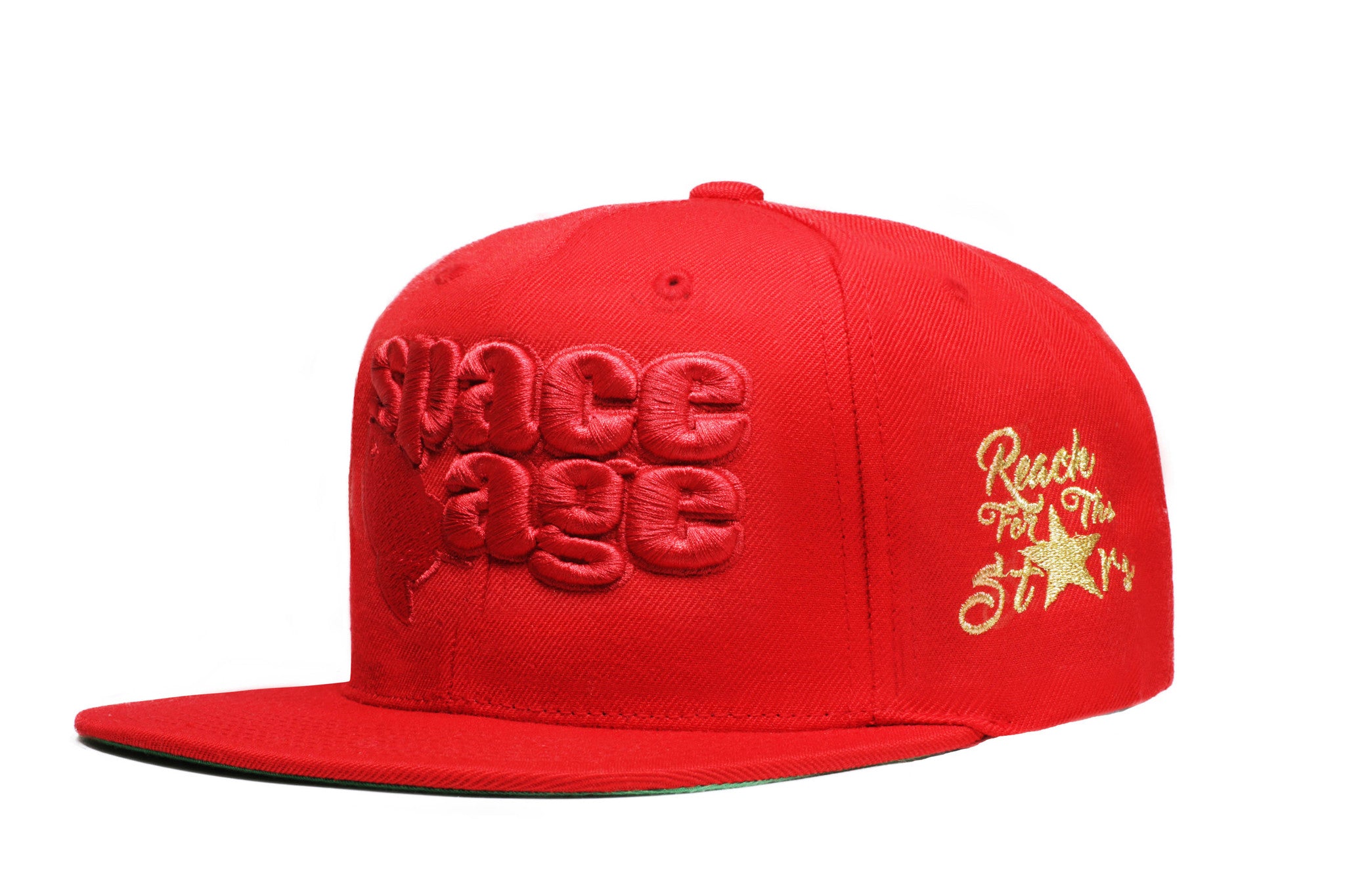 OG Space Age Snap Back  - Red / Red / Metallic Gold