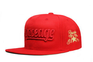 Space Age Snap Back  - Red / Red / Metallic