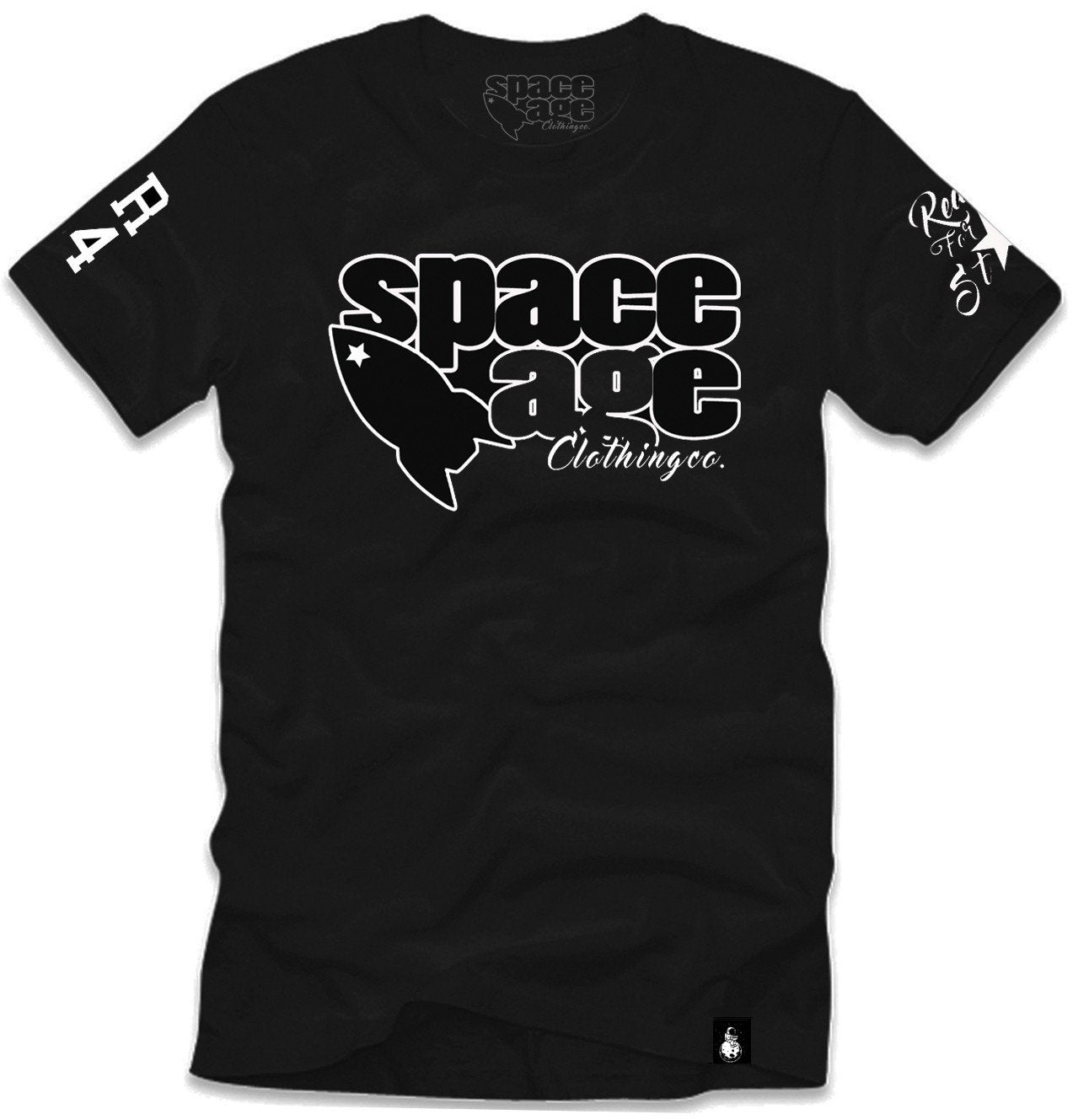 Space Age Clothing Co. T-Shirt - Black / White